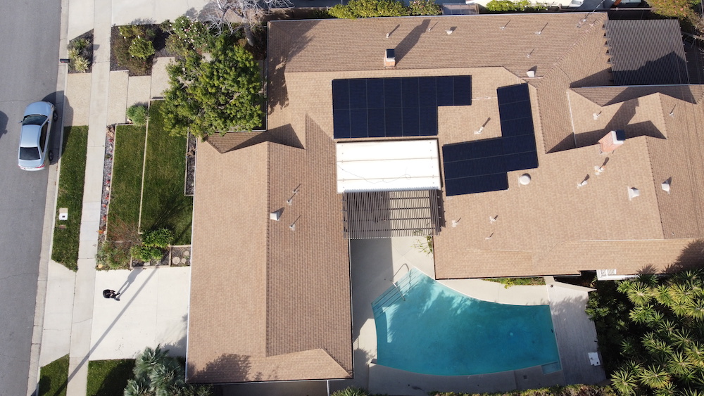 Solar installation in La Habra