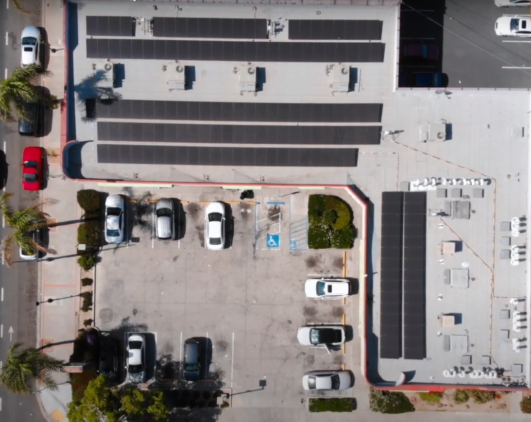 Long Beach Beauty Supply commercial solar installation, Long Beach, CA — 61 kW
