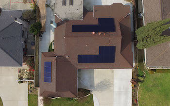Solar installation in Fullerton — 15 panels