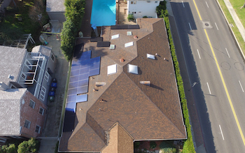 Solar installation in Los Angeles — 34 panels