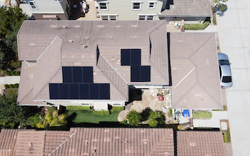 Solar installation in La Mirada — 13 panels