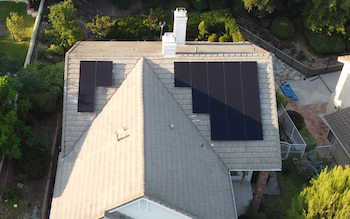 Solar installation in La Mirada — 16 panels