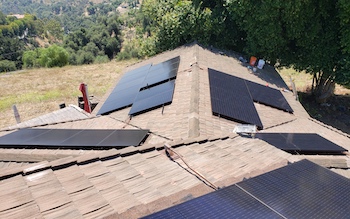 Solar installation in Fallbrook