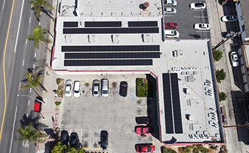 Solar installation in Long Beach