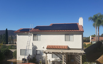 Solar installation in San Diego