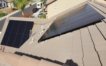 Solar installation in Temecula